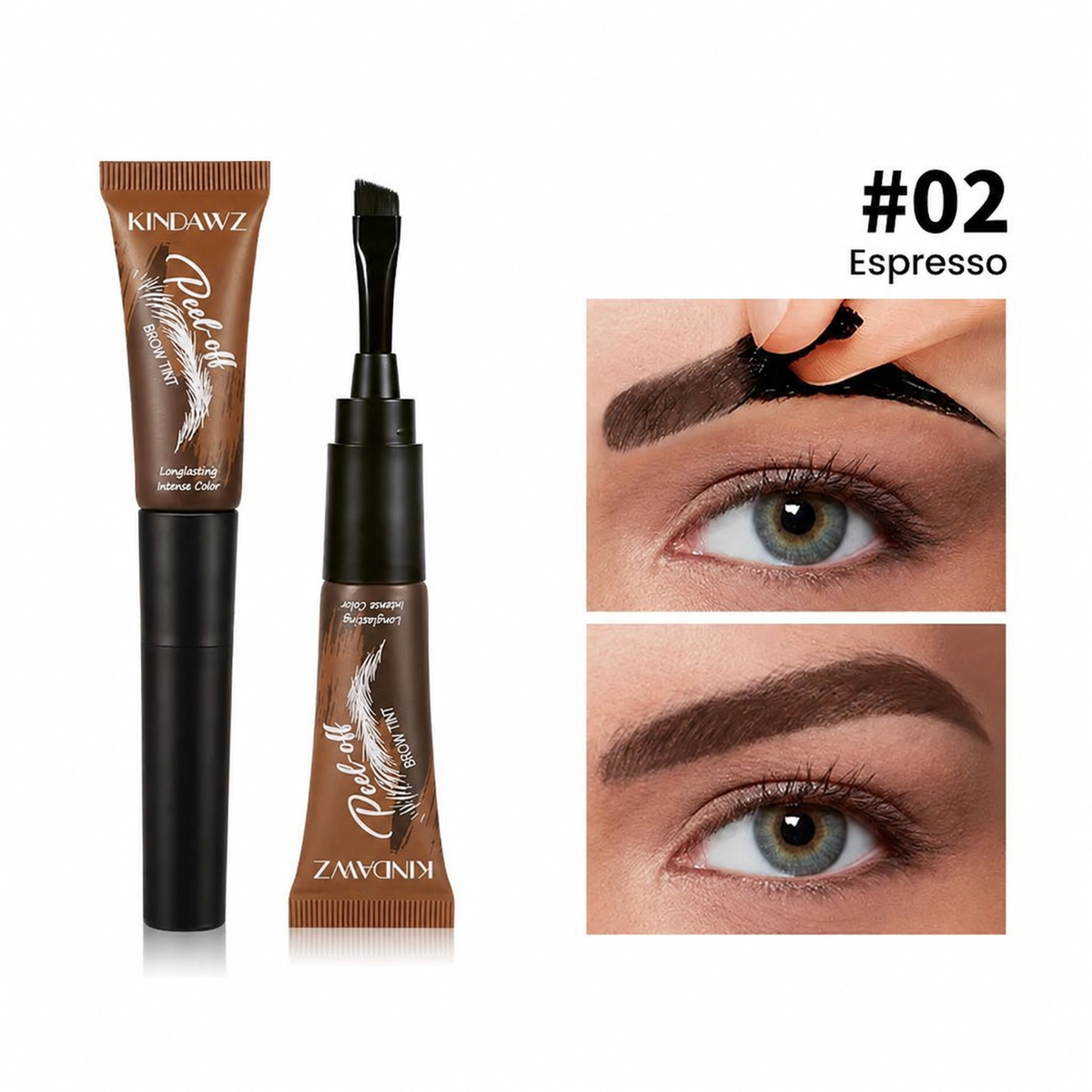 Instant Peel-Off Eyebrow Gel – Long-Lasting Natural Brow Tint