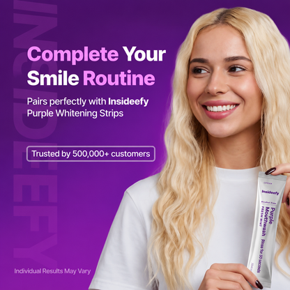 Purple Mouthwash - Sachets 20 Pack - Peroxide-Free - Alcohol Free - Vegan Mint