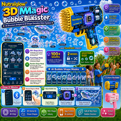 123® Super 3D Magic Bubble Concentrate —— Animal & Ocean Fantasy Theme