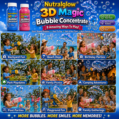123® Super 3D Magic Bubble Concentrate —— Animal & Ocean Fantasy Theme