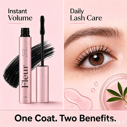 Fleur Lash Growth Mascara – Clump-Free Volume, Longer-Looking Lift & Lash Conditioning Care