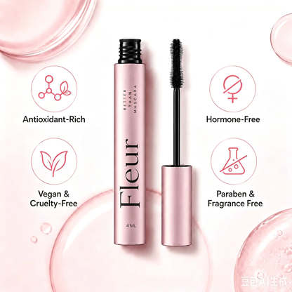 Fleur Lash Growth Mascara – Clump-Free Volume, Longer-Looking Lift & Lash Conditioning Care