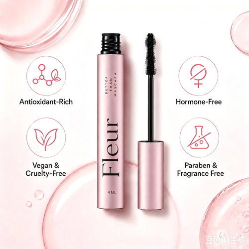 Fleur Lash Growth Mascara – Clump-Free Volume, Longer-Looking Lift & Lash Conditioning Care