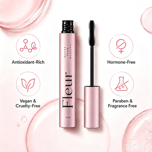 Fleur Lash Growth Mascara – Clump-Free Volume, Longer-Looking Lift & Lash Conditioning Care